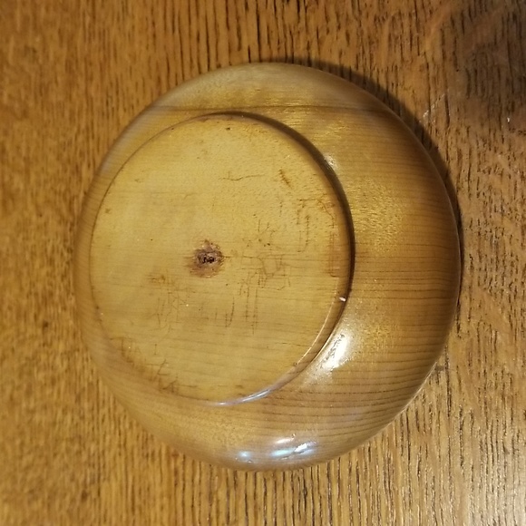 Teak bowl small. Nut dish or decor. - Picture 3 of 4